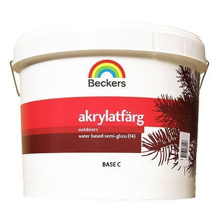 BECKERS AKRYLATFARG краска полуматовая, фасадная, универсальная, Bas A (2,7л)