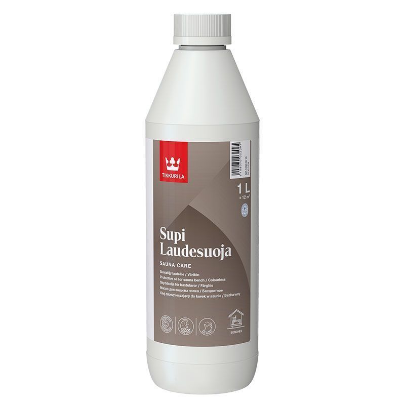 TIKKURILA SUPI LAUDESUOJA масло парафиновое для защиты полков в бане и сауне (1л)