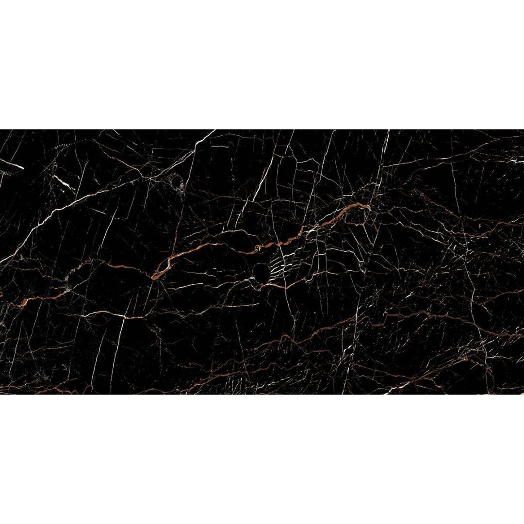 Плитка из керамогранита Palacio MOLTEN BLACK HIGH GLOSS для стен и пола, универсально 60x120