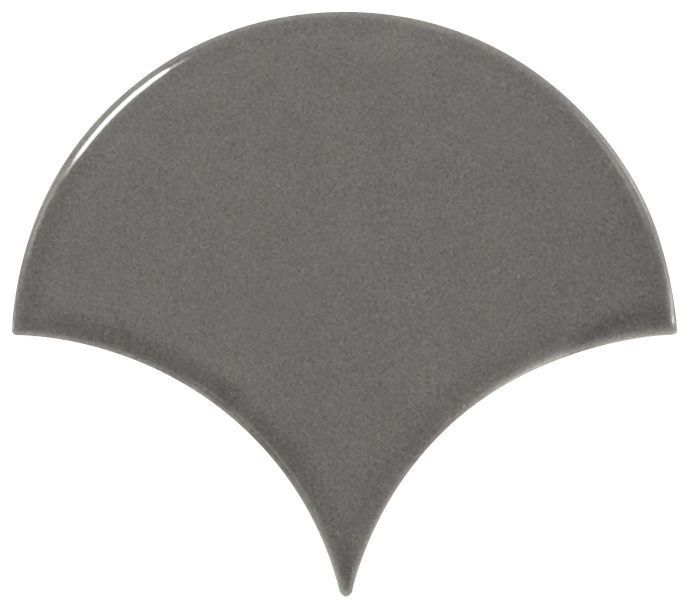 Керамическая плитка Scale Wall Fan Dark Grey для стен 10,6x12
