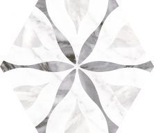 Керамическая плитка Bardiglio Hexagon Flower Декор 17,5x20