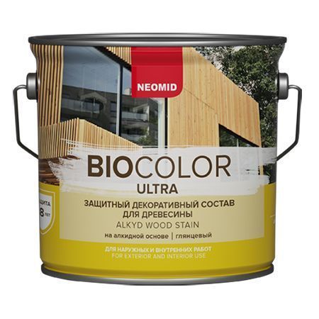 NEOMID BIO COLOR ULTRA защитно декоративный состав на алкидной основе, дуб (0,9л)