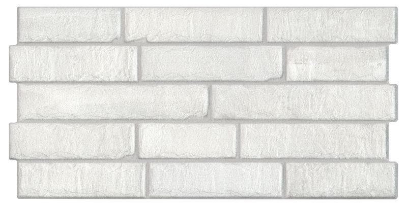 Плитка из керамогранита Brick White для стен 30,5x60