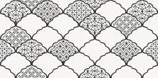 Керамическая плитка Эллен черно-белый 1641-8647 Декор 19,8x39,8