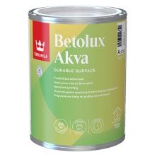 TIKKURILA BETOLUX AKVA краска для пола водоразбавляемая, полуглянцевая, база A (0,9л)