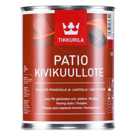 TIKKURILA PATIO лазурь колеруемая для садовой плитки, бетона и камня (0,9л)