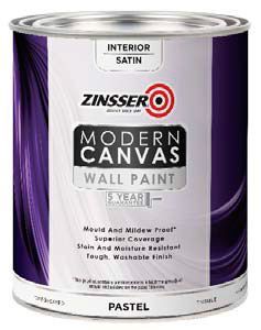 Zinsser Modern Canvas Wall Paint Eggshell / Зинсер Модерн Канвас Вал Паинт Эггшелл Краска для стен и потолков акрило-латексная матовая