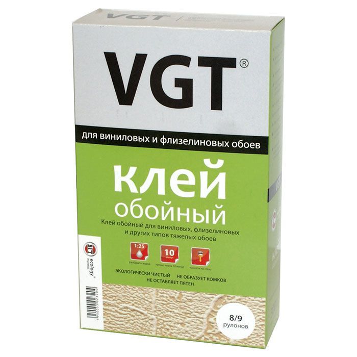 VGT КЛЕЙ ДЛЯ ТЯЖЕЛЫХ ОБОЕВ, виниловые, флизелиновые и пр. (0,3кг)