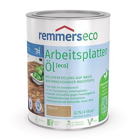 REMMERS ARBEITSPLATTEN-OEL ECO масло экологичное для столешниц, посуды и мебели, бесцветное (0,375л)