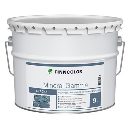 FINNCOLOR MINERAL GAMMA краска водно дисперсионная, фасадная, глубоко матовая, база A (9л)