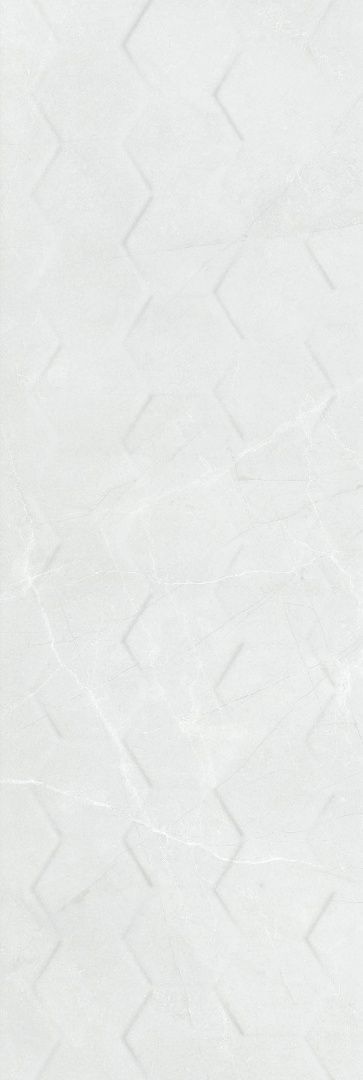 Керамическая плитка Braga White Hexagon Rett для стен 25x75