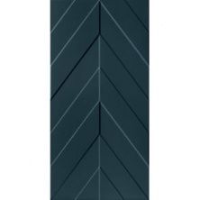 Керамическая плитка 4D Chevron Deep Blue Matt Rett для стен 40x80