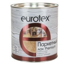 Eurotex Premium лак паркетный алкидно-уретановый, глянцевый (2,5л)