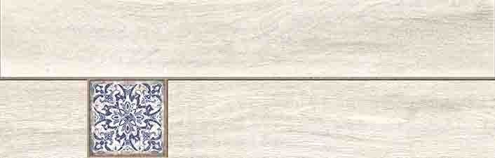 Плитка из керамогранита Ornamentwood глаз, ированный, белый C-OW4M053D Декор 18,5x59,8