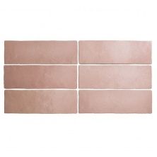 Керамическая плитка MAGMA 24961 Coral Pink для стен 6,5x20