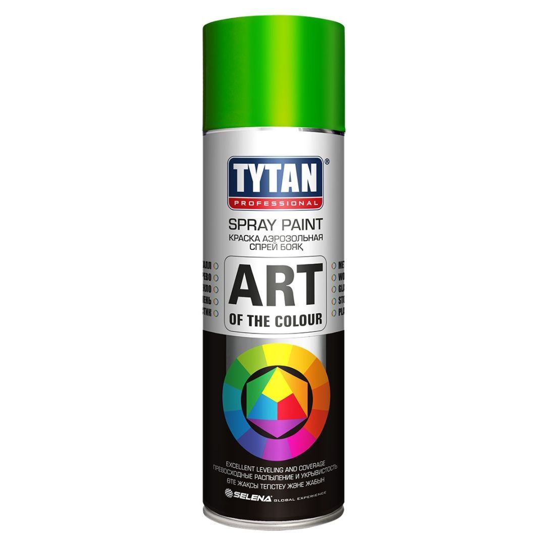 TYTAN PROFESSIONAL ART OF THE COLOUR краска аэрозольная, RAL6018, светло-зеленая (400мл)