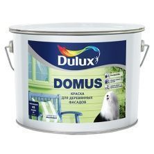 DULUX DOMUS краска для деревянных фасадов, алкидно-масляная, Баз BW, полуглянцевая, белый (10л)