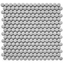 Мозаика Shapes Penny Round Grey Glossy 30,9x31,5
