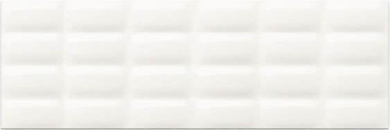 Керамическая плитка Pret a Porte White Glossy Pillow Structure 25x75 O-WHM-WTU052 для стен 25x75
