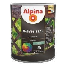 ALPINA лазурь-гель для дерева шелковисто-матовый, черный (10л)