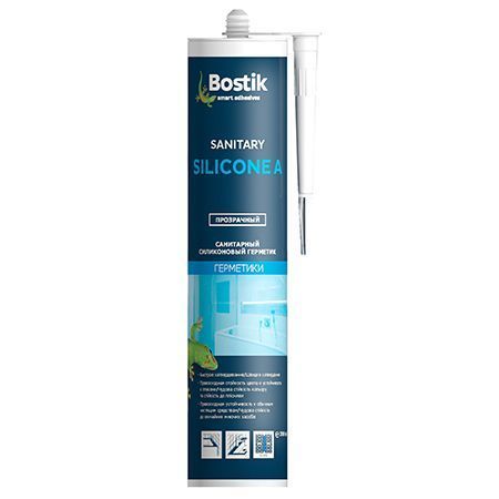 BOSTIK SANITARY SILICONE A герметик силиконовый санитарный, белый (280мл)