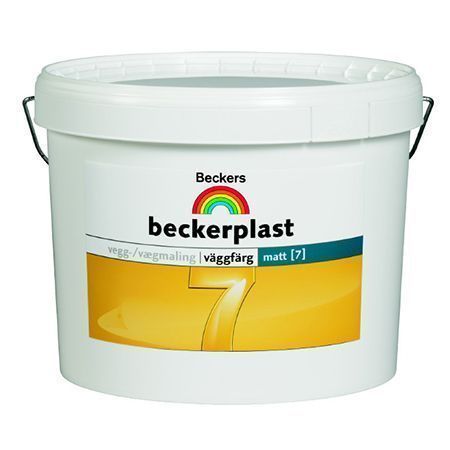 BECKERS BECKERPLAST 7 краска матовая, моющаяся для стен и потолков, Bas A (0,9л)