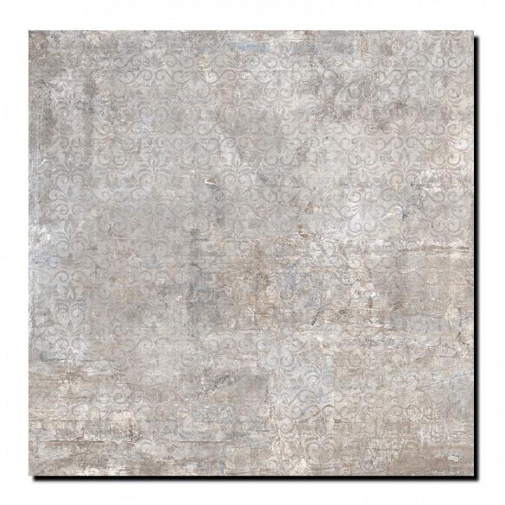 Плитка из керамогранита MURALES J88136 GREY DEC RET для стен и пола, универсально 80x80