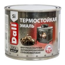 Dali Эмаль термостойкая кремнийорганическая антикоррозионная, серебро (0,4л)