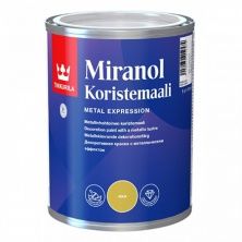 TIKKURILA MIRANOL краска декоративная с металлическим эффектом, для внутренних работ серебро (0,1л)