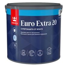 TIKKURILA EURO EXTRA 20 краска моющаяся для влажных помещений, база C (2,7л)