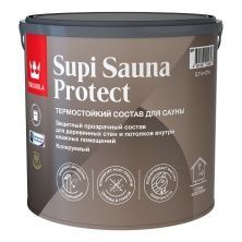 Tikkurila Supi Sauna Protect EP состав защитный для стен и потолков в бане и сауне п/мат (2,7л)