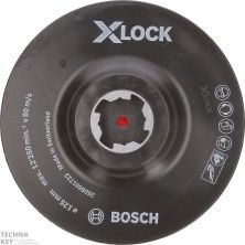 Опорная тарелка Bosch X-LOCK 125 мм на липучке