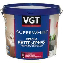 Краска интерьерная для стен ВГТ Superwhite база C 7 кг