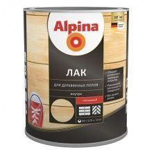 ALPINA Лак алкидно-уретановый для деревянных полов глянцевый (0,75л)