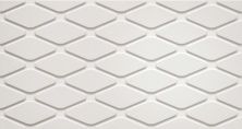 Керамическая плитка ВОЛЛ 600010002253 3Д Вайт Ромбус для стен 30,5x56