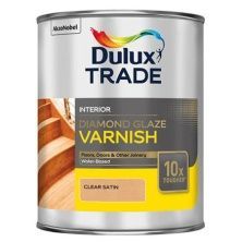 DULUX DIAMOND GLAZE однокомпонентный лак на водной основе, суперпрочность, полуматовый (1л)