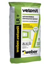 Weber Vetonit LR+ / Вебер Ветонит ЛР+ Шпатлевка для внутренних работ полимерная финишная