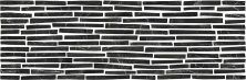 Керамическая плитка Монако 5Д черные полоски Декор 25x75