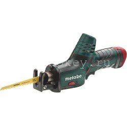 Metabo Powermaxx ASE 10,8 Акк.ножовка 2x4.0Ач LiIon MetaL 602264750