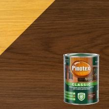 PINOTEX CLASSIC пропитка декоративная для защиты древесины до 8 лет, ореховое дерево (1л)