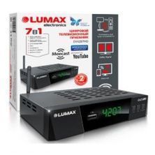 Ресивер цифровой LUMAX DV-4207 HD(Wi-Fi) DVT-T2,DVB-C