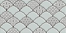 Керамическая плитка Эллен бело-бирюзовый 1641-8646 Декор 19,8x39,8