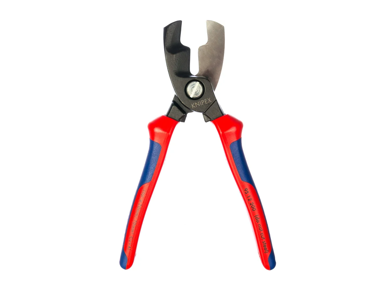 Ножницы для резки кабелей с двойными режущими кромками KNIPEX 95 12 200 KN-9512200