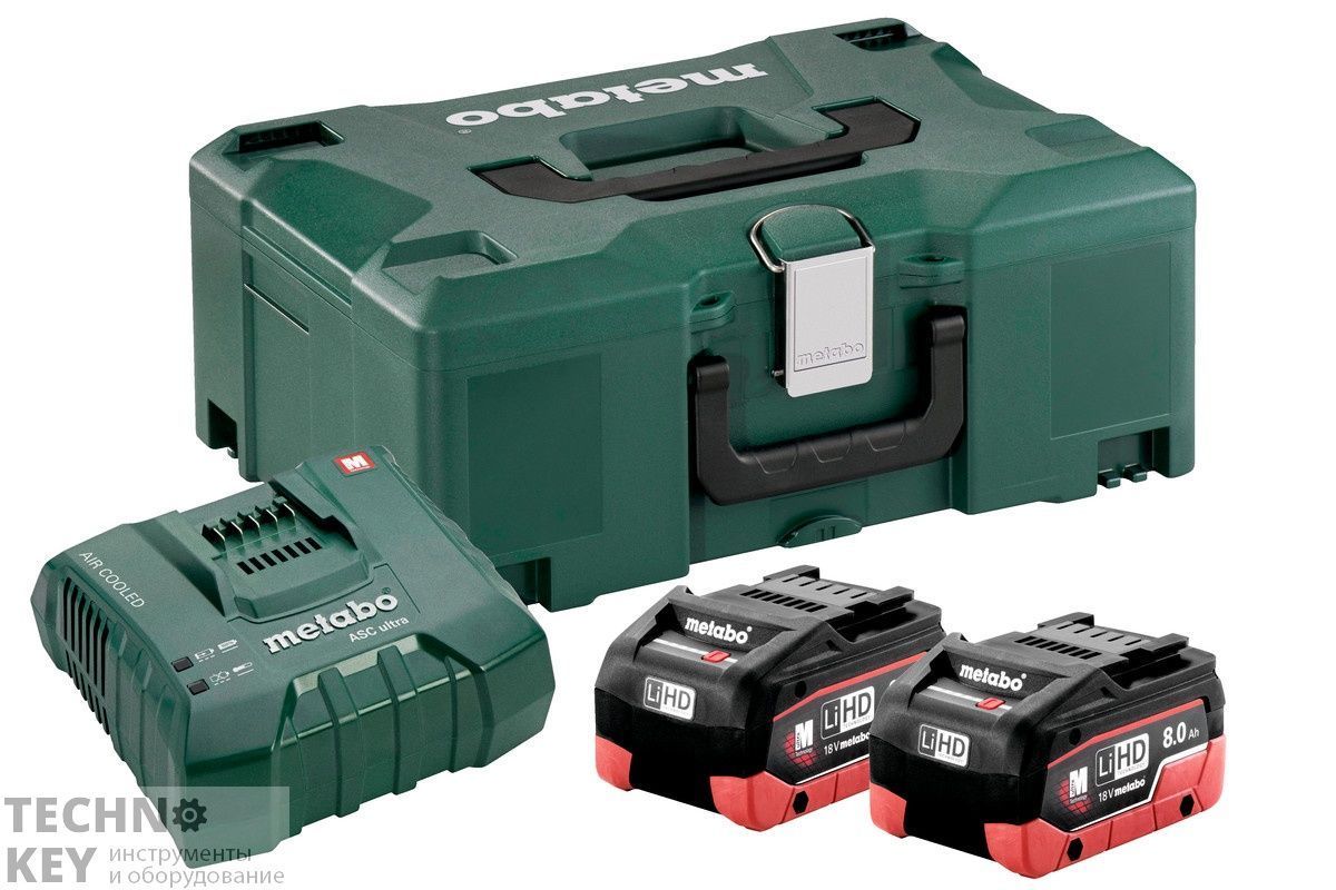 Metabo Basic-Set 18В 2хLiHD 8.0 Ач+ASC Ultra + ML 685131000