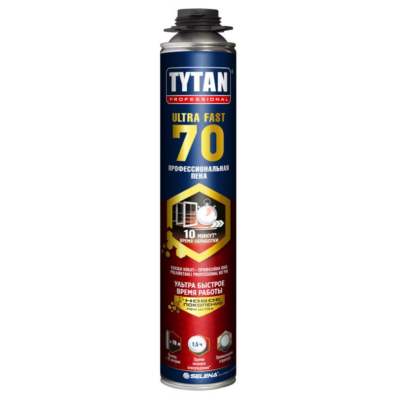 TYTAN PROFESSIONAL ULTRA FAST 70 пена профессиональная с увеличенным выходом до 70л (870мл)