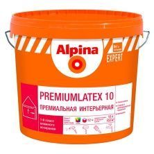 ALPINA EXPERT PREMIUMLATEX 10 краска водно-дисперсионная для внутр. работ,полуглянцевая База 1 (10л)