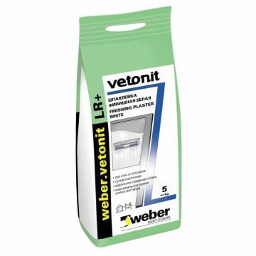 Шпатлевка полимерная Weber-Vetonit LR+ белый 5 кг