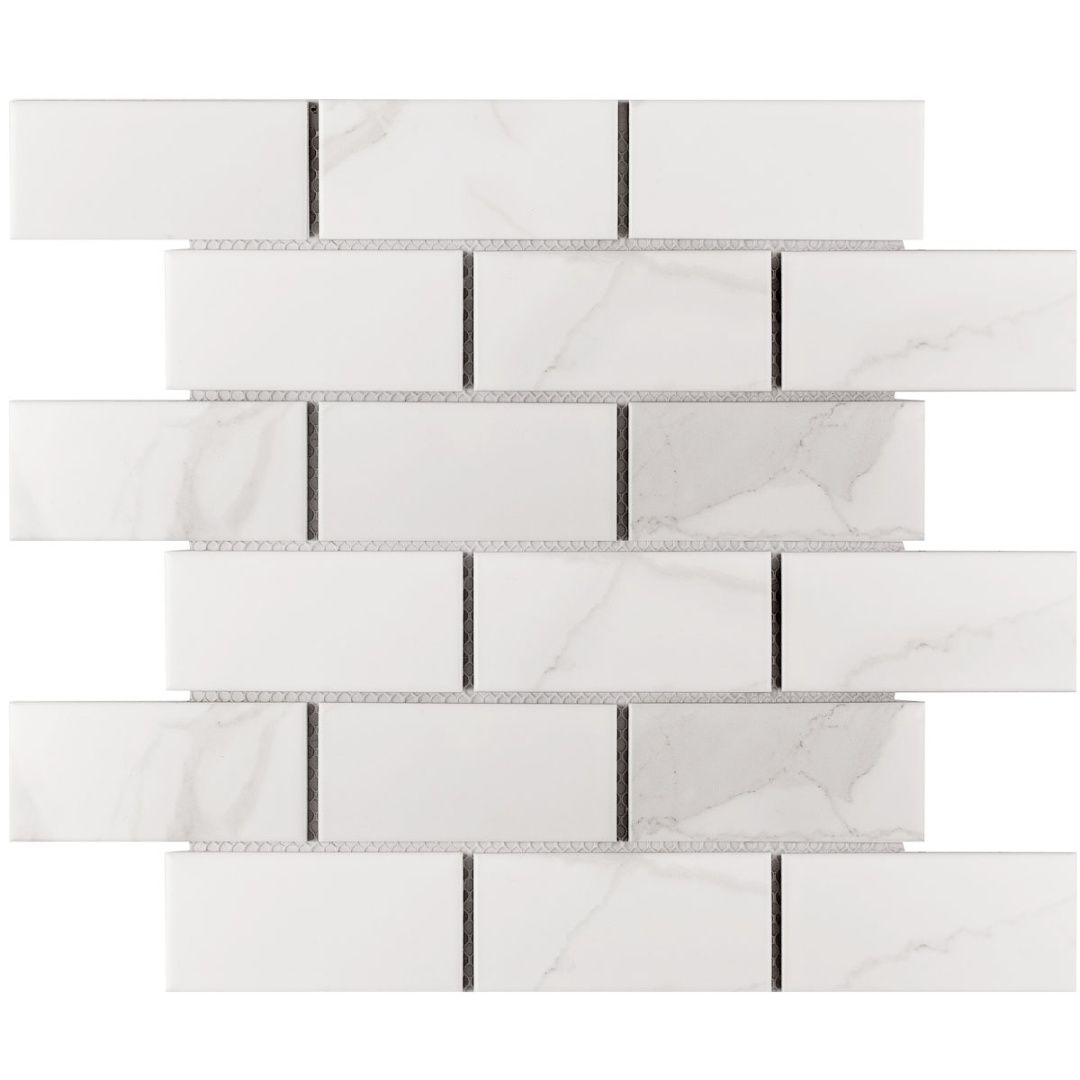 Мозаика Metro Brick Carrara Matt 29,1x29,5