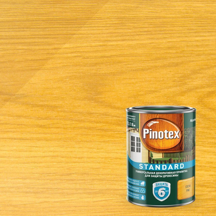 PINOTEX STANDARD антисептик, сосна (0,9л)