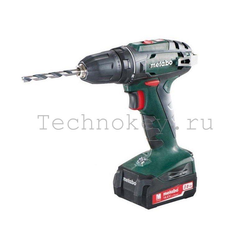 Аккумуляторный винтоверт Metabo BS 14.4 2х2.0Ач Li-Ion,10мм,кейс 602206530